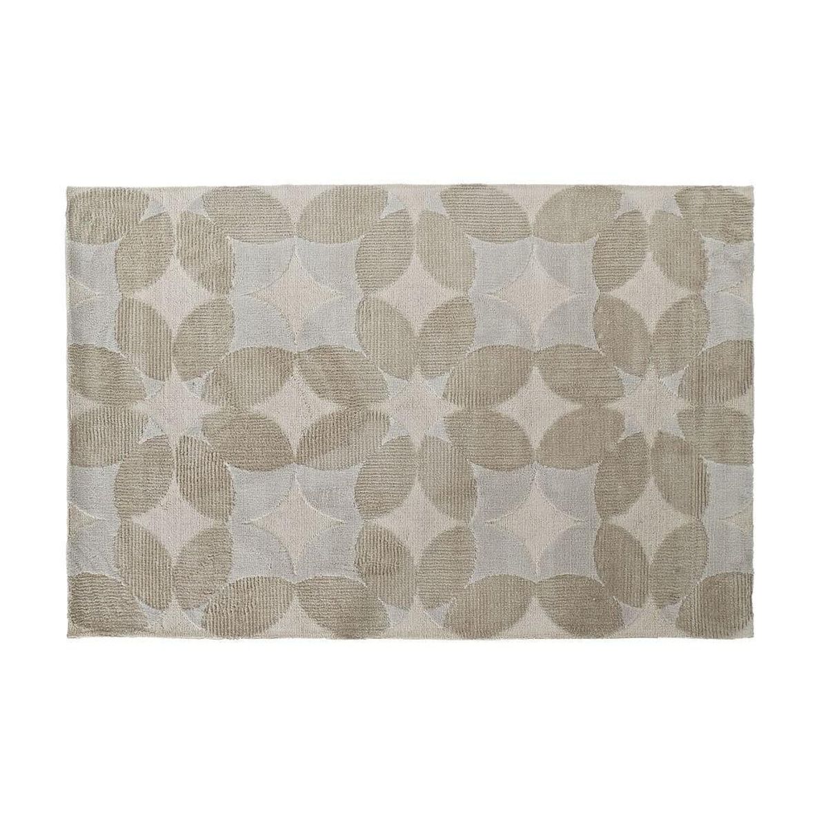 Tæppe Beige Polyester Bomuld Cirkler (120 x 180 x 0.9 cm)