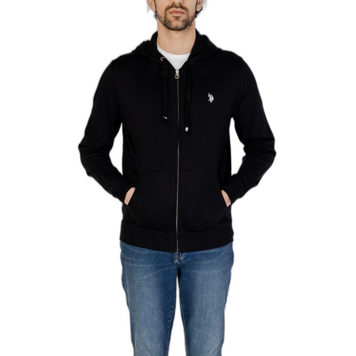 U.S. POLO ASSN. Black Cotton Sweater