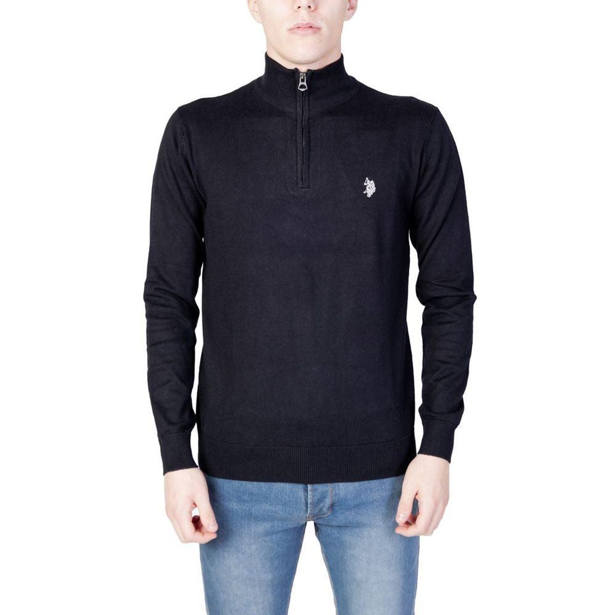 U.S. POLO ASSN. Black Cotton Sweater