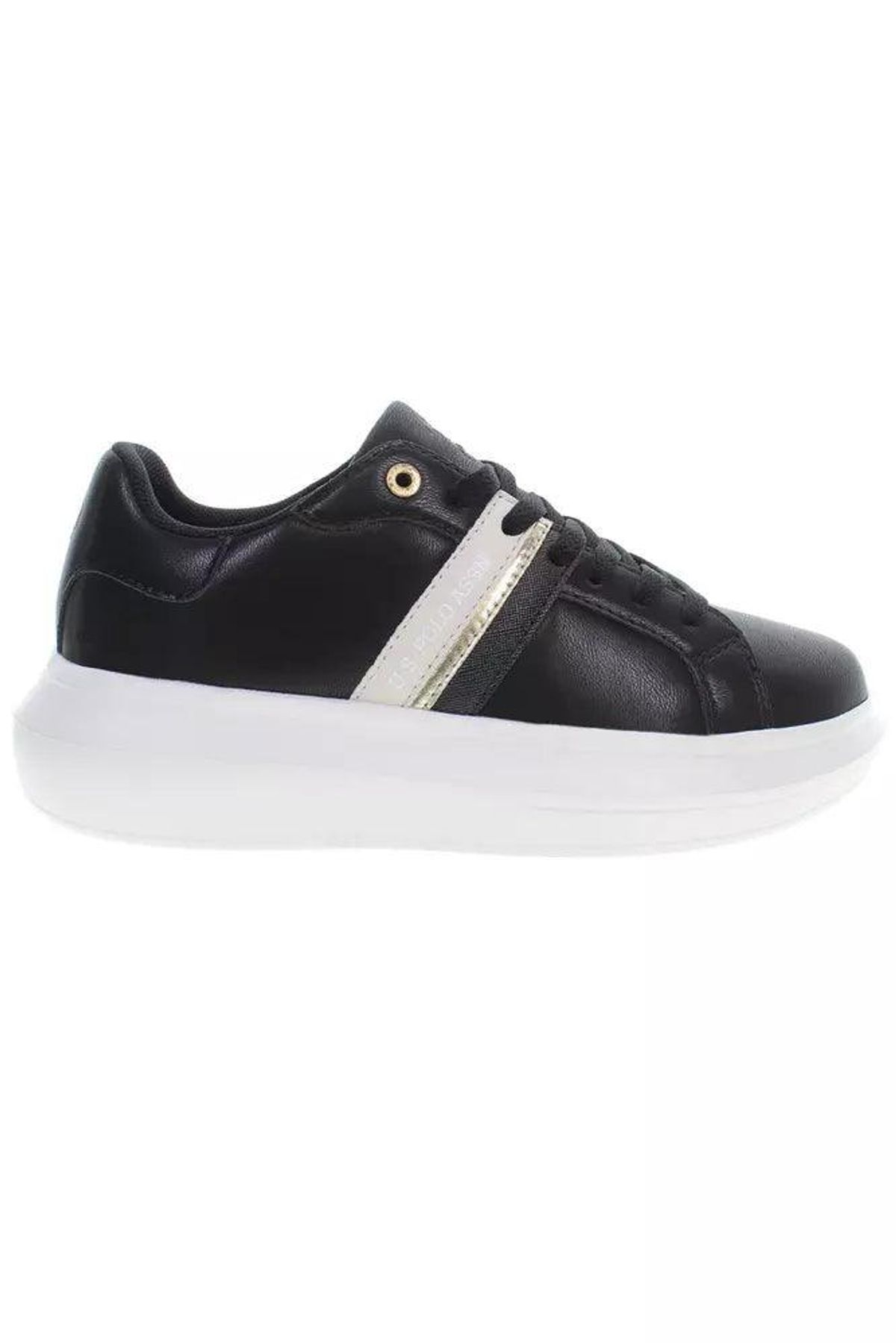 U.S. POLO ASSN. Black Polyester Dame Sneakers