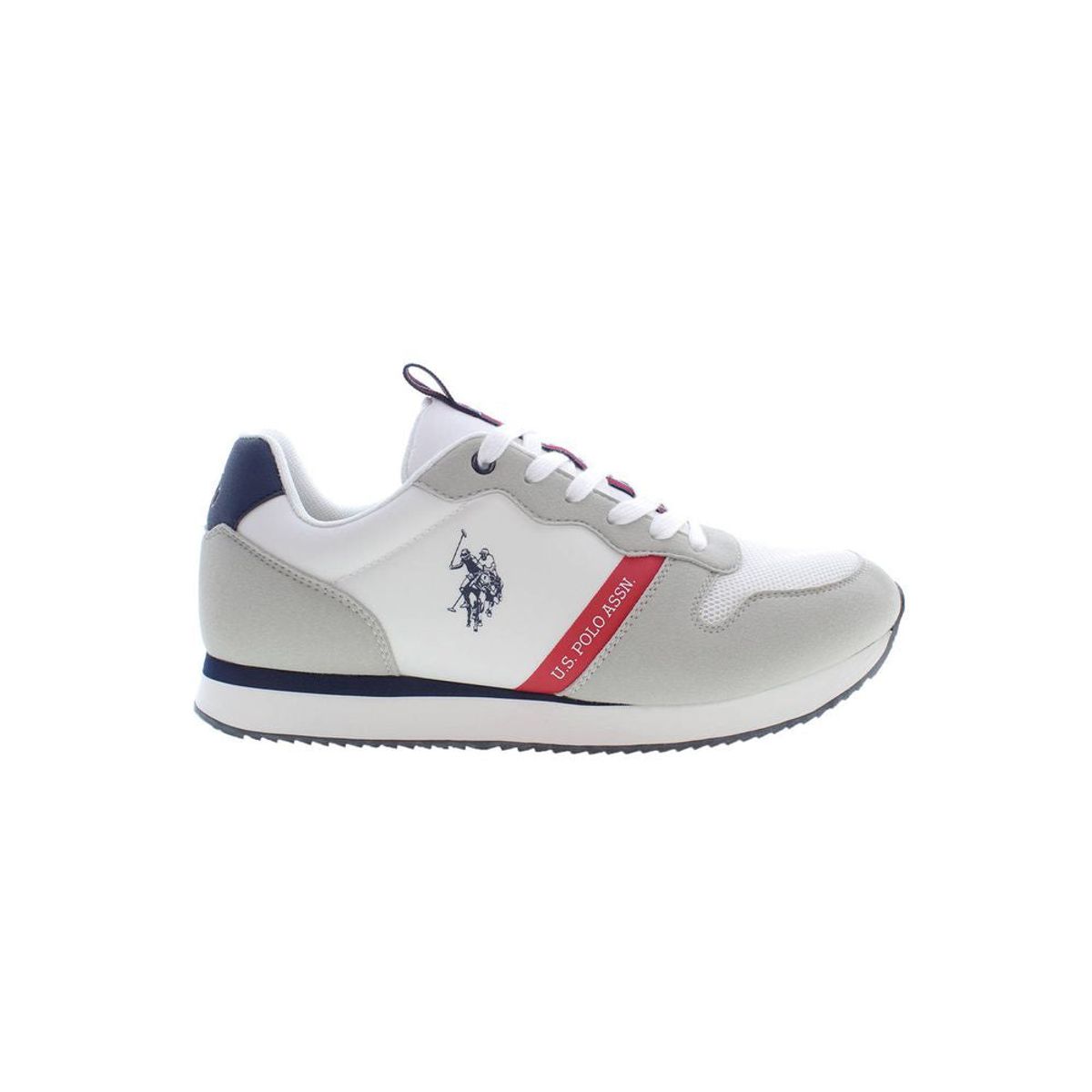 U.S. POLO ASSN. Sleek Hvid Sneakers with Contrast Detailing