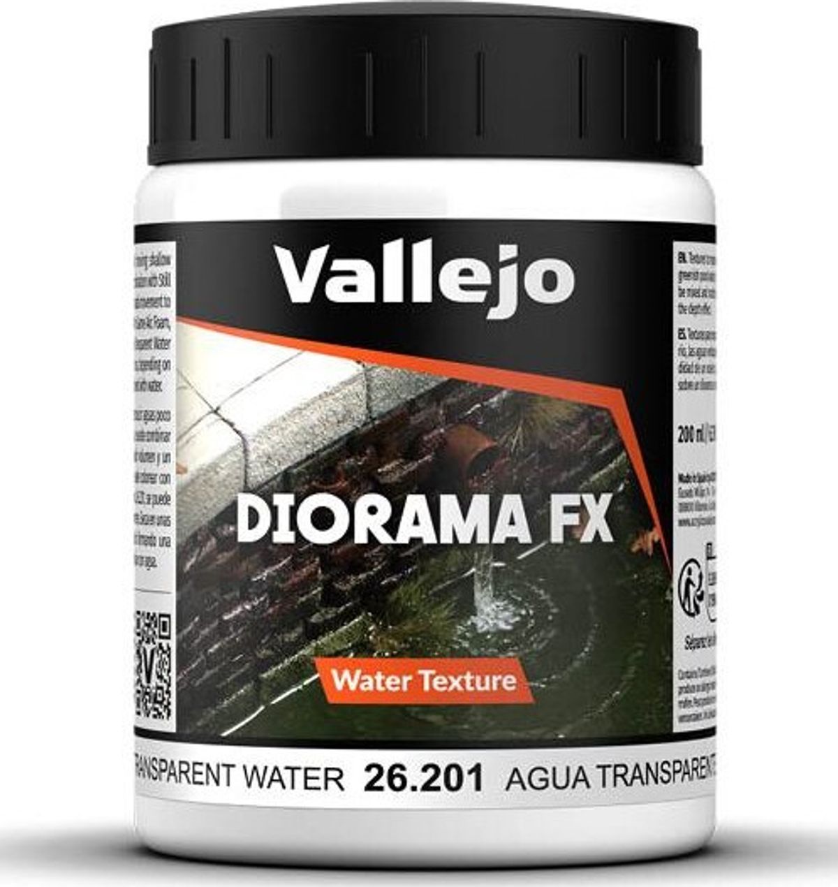 Vallejo - Diorama Fx - Water Texture - Transparent - 200 Ml