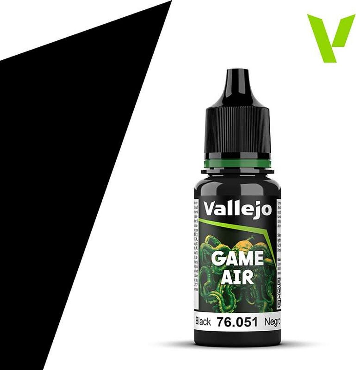 Vallejo - Game Air - Black Mat - 18 Ml - 76051