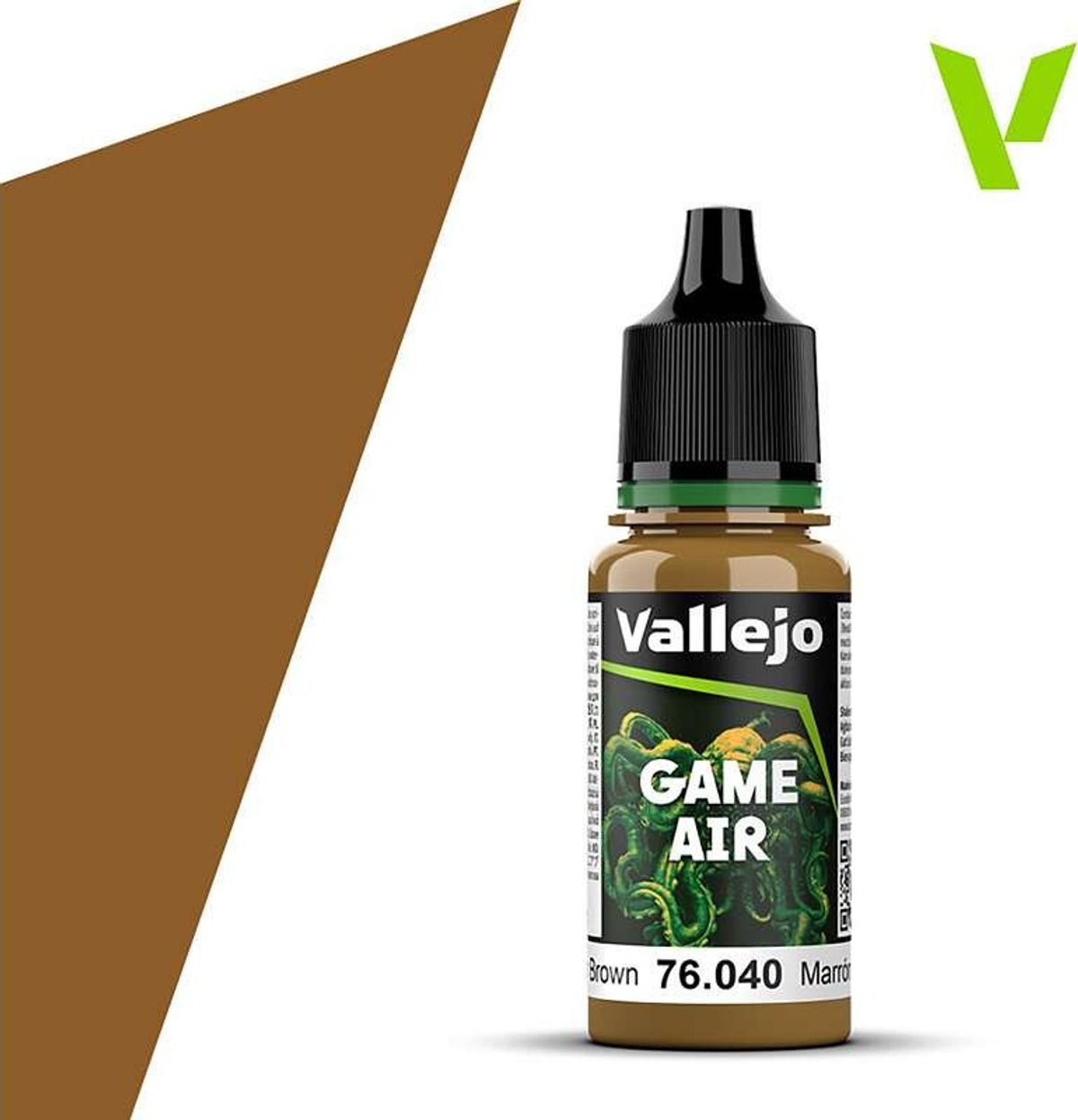 Vallejo - Game Air - Leather Brown Mat - 18 Ml - 76040