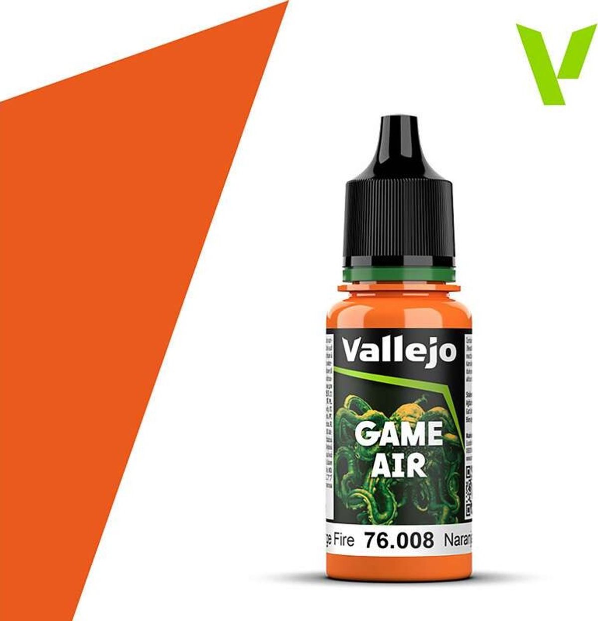 Vallejo - Game Air - Orange Fire Mat - 18 Ml - 76008