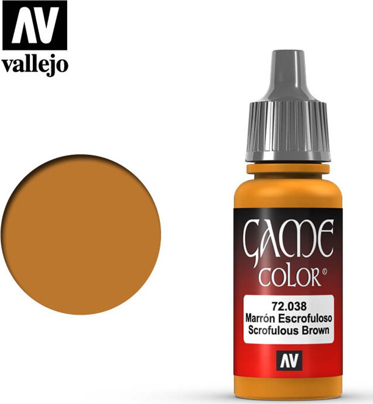 Vallejo - Game Color - Scrofulous Brown Mat - 18 Ml - 72038