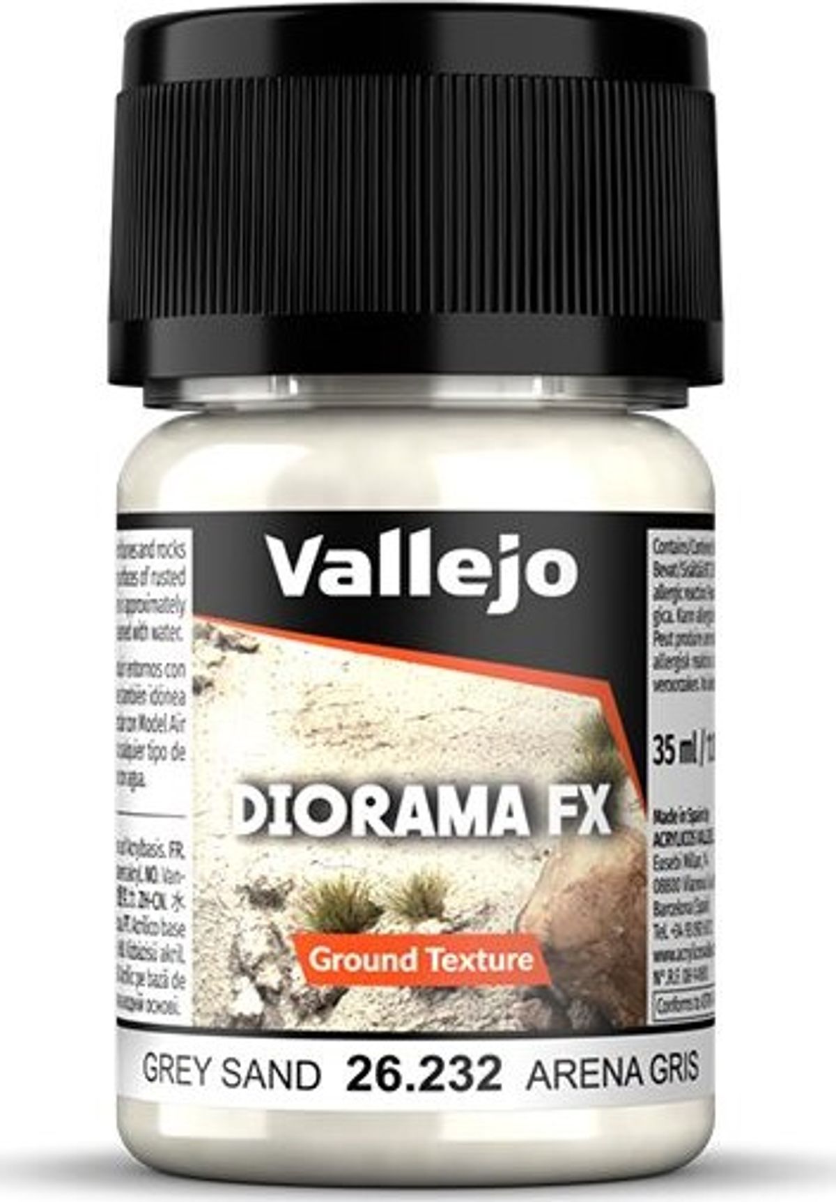 Vallejo - Ground Texture - Grey Sand - 30 Ml - 26232