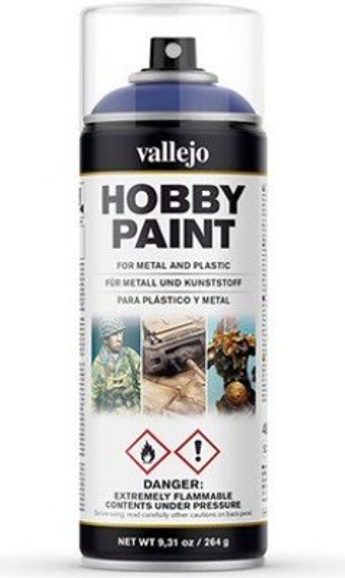 Vallejo - Hobby Paint Spraymaling - Ultramarine Blue 400 Ml