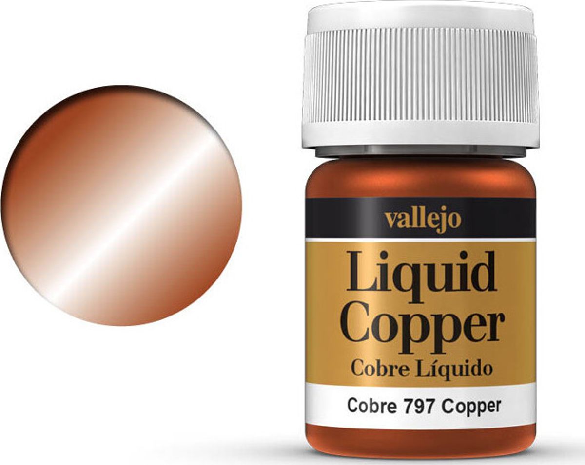 Vallejo - Liquid Copper Metallic - Copper 35 Ml - 70797