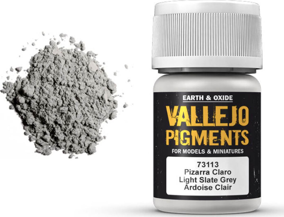 Vallejo - Pigments - Light Slate Grey - 35 Ml - 73113