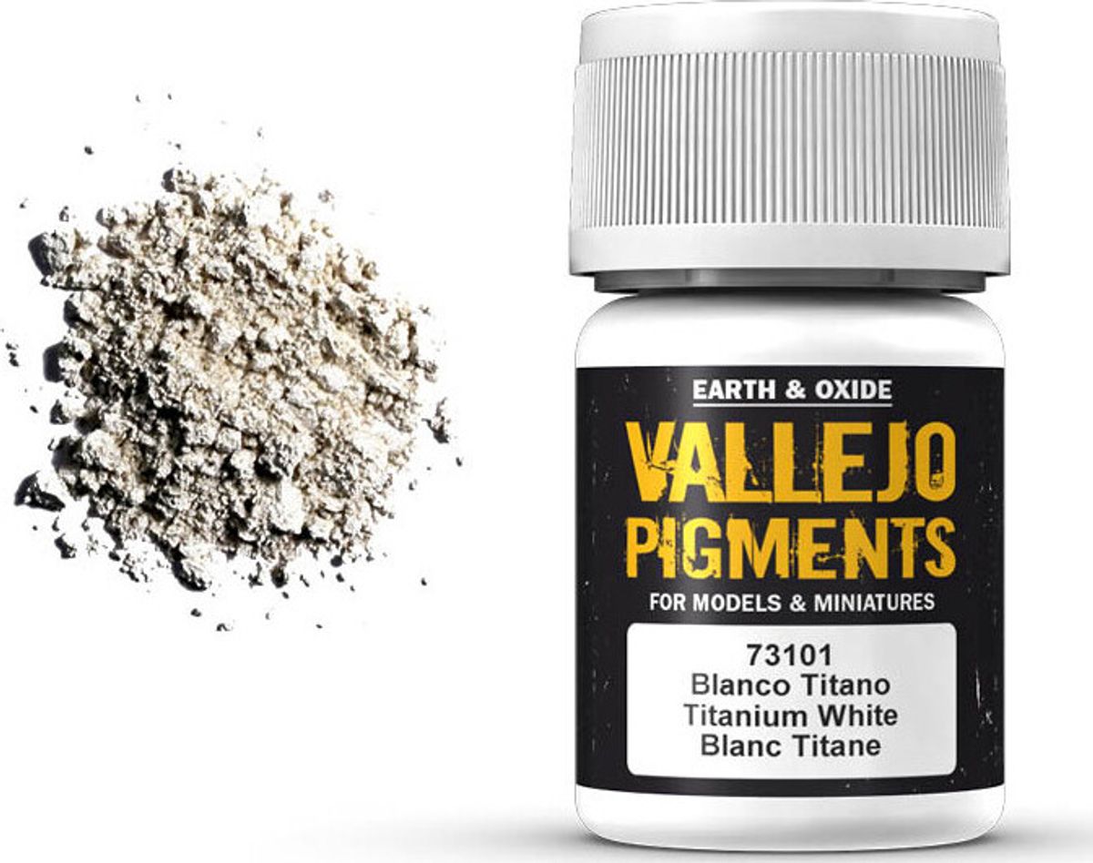 Vallejo - Pigments - Titanium Hvid - 35 Ml - 73101