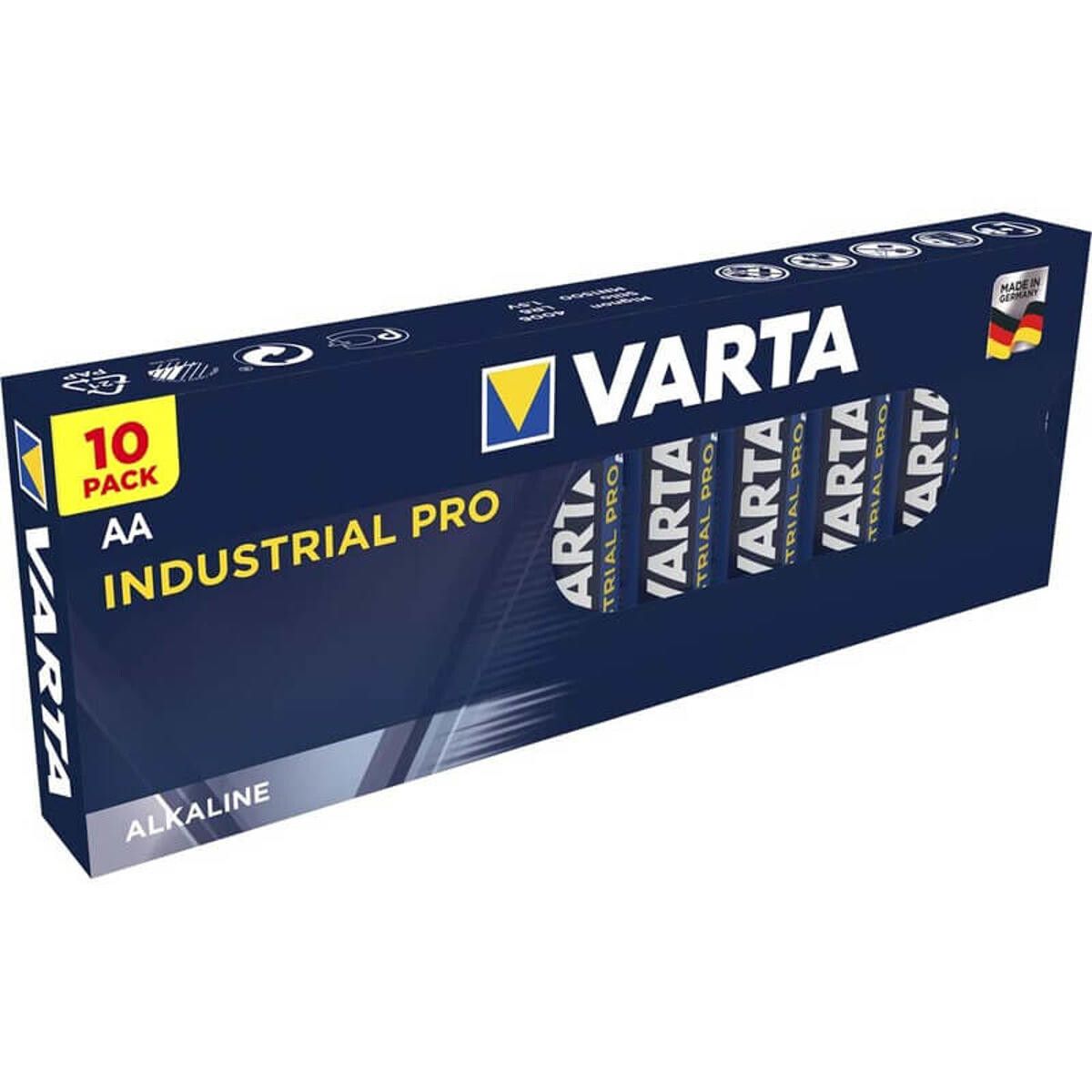 Varta batterier - Industrial Pro AA, 10 stk.