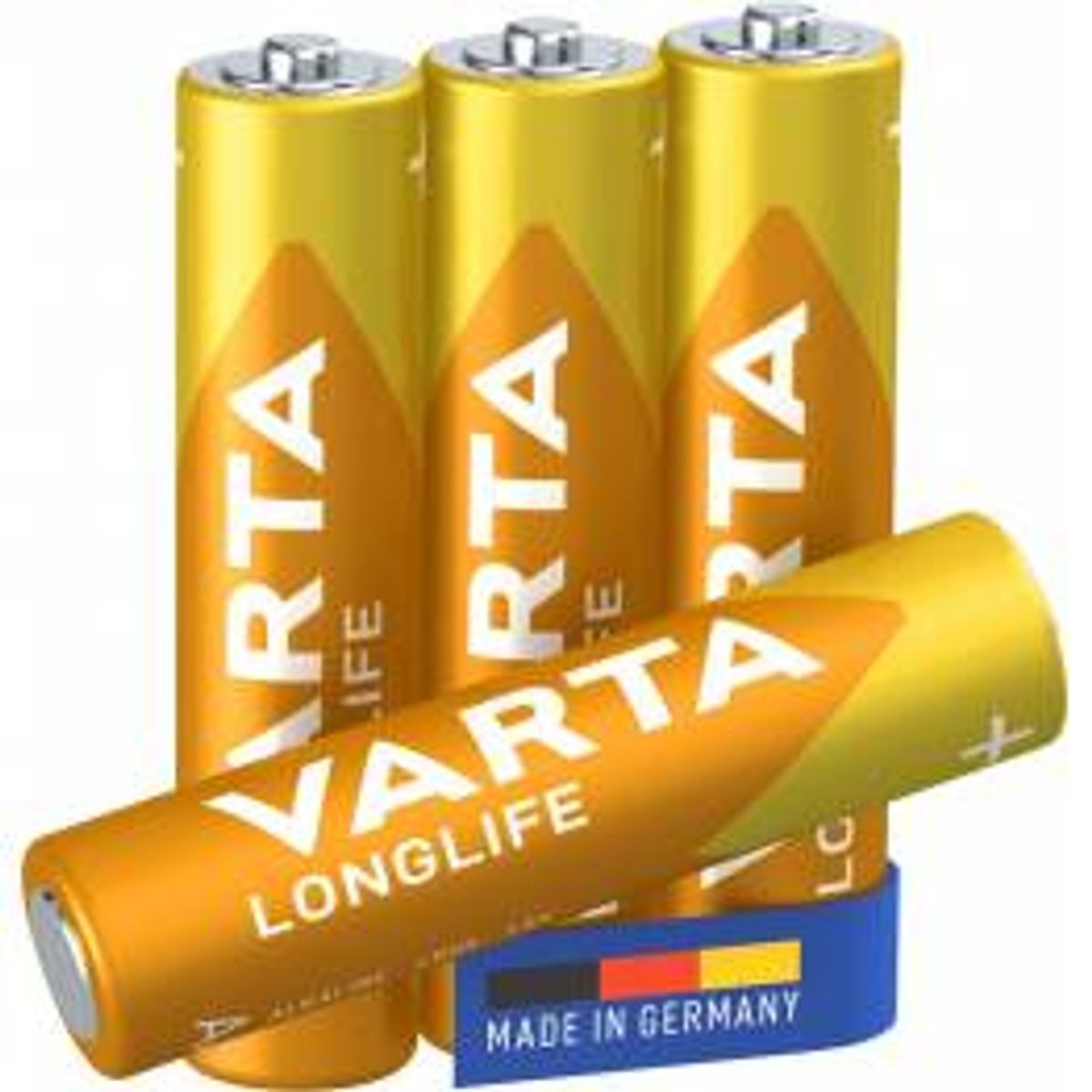 Varta Longlife alkaline AAA batterier - 4 stk