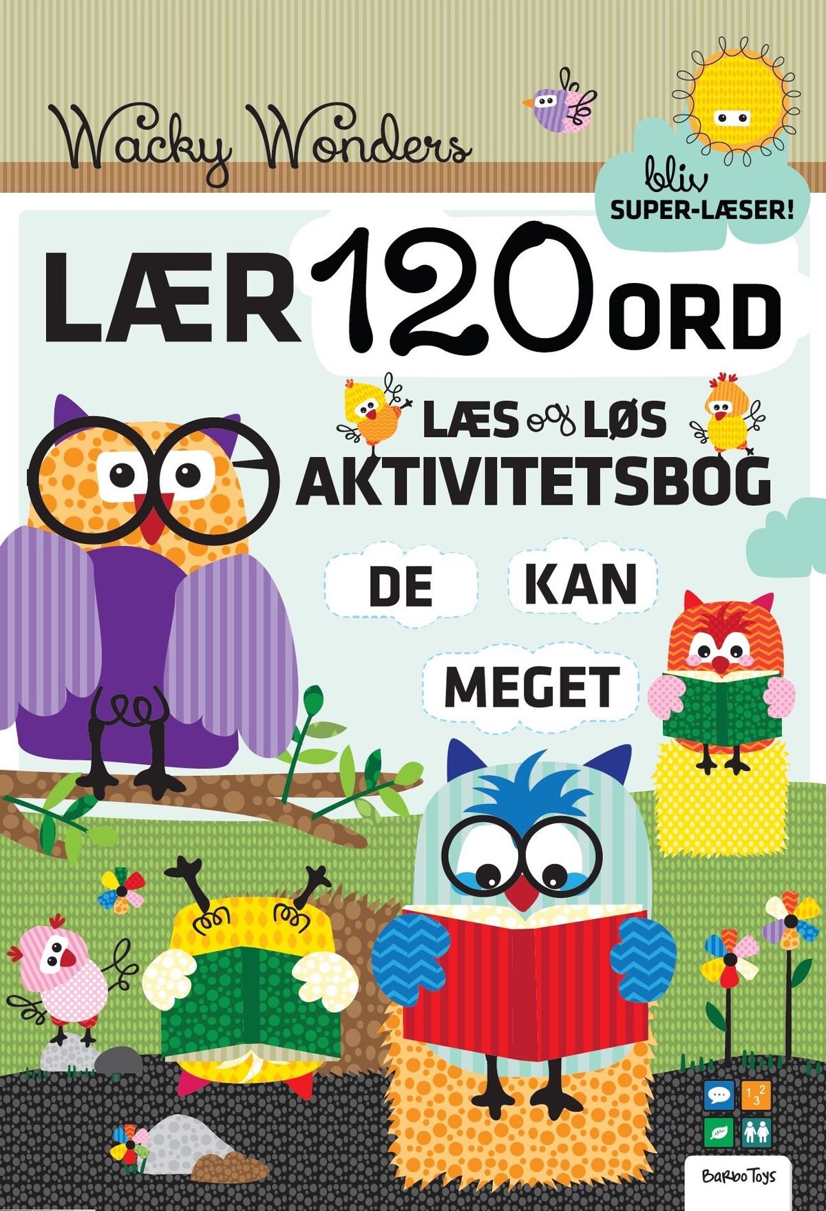 Wacky Wonders Activitets Bog Med 120 Ord + Stickers - Diverse - Bog