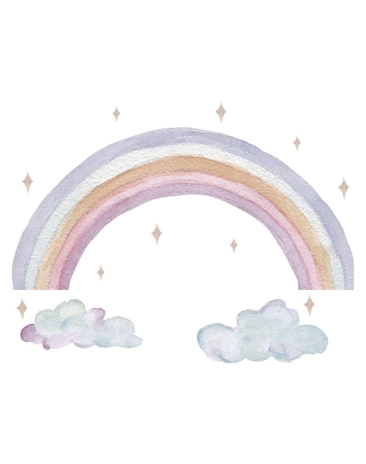 Wallsticker Fairy rainbow - Multi