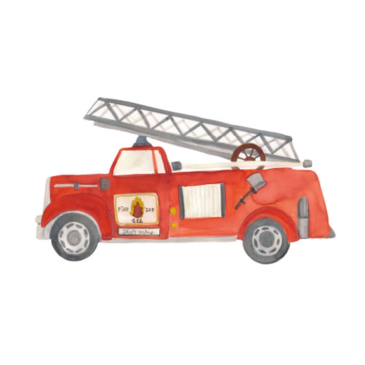 Wallsticker Fire truck - Multi