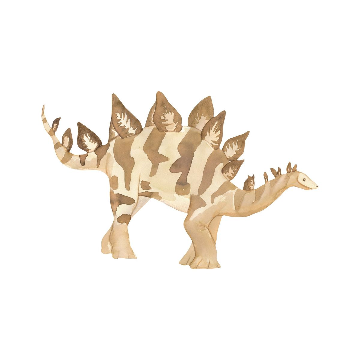 Wallsticker Stegosaurus - Brown