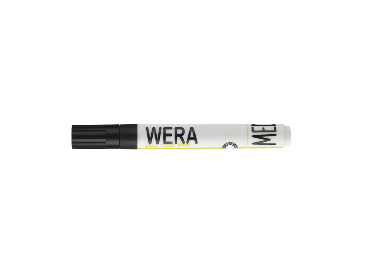 Whiteboardmarker Wera Kantet Spids Sort