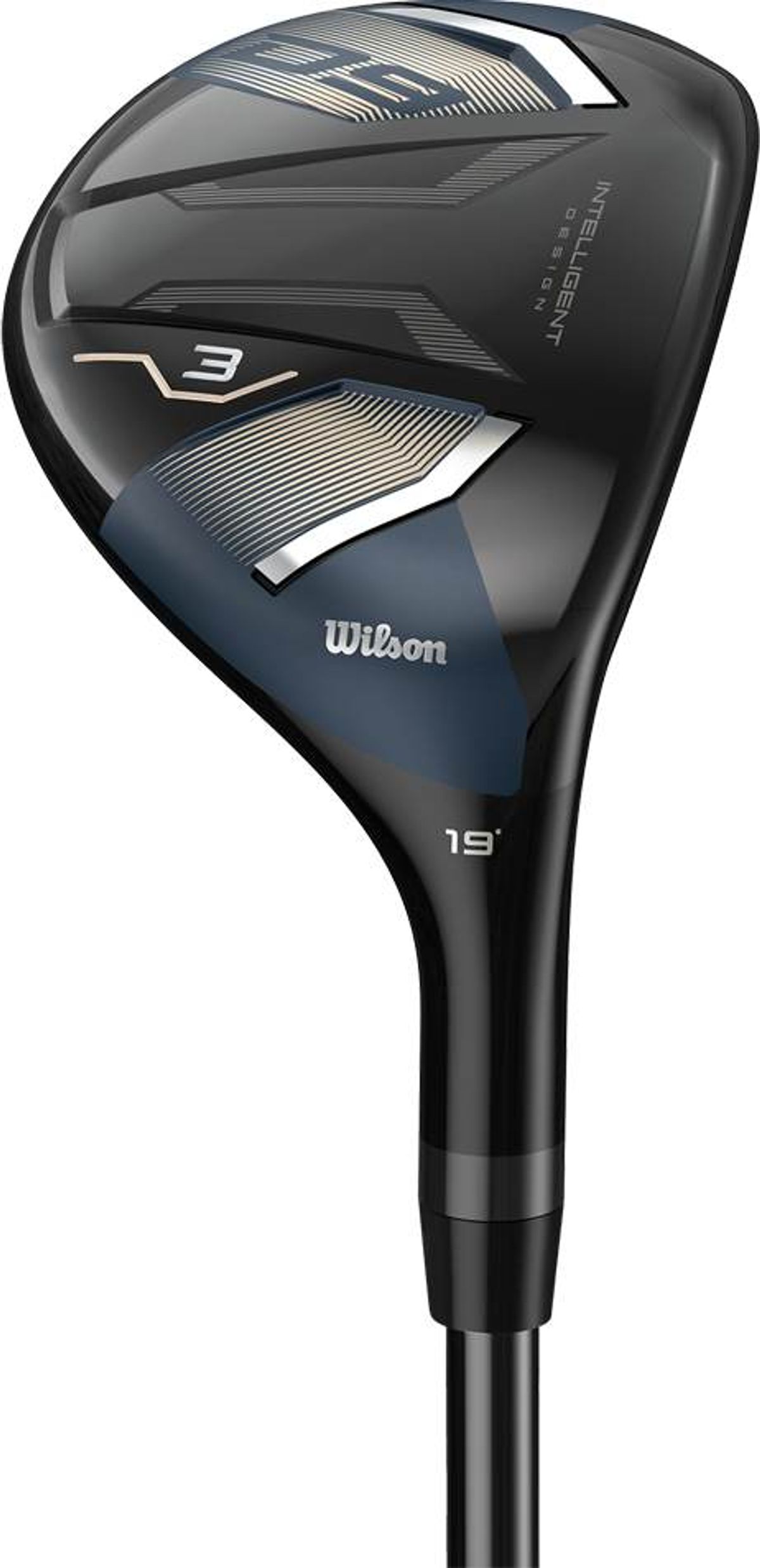 Wilson Staff D9 Herre Hybridkølle - Sort - Højre - 25.0° (5 Kølle) - Mitsubishi Chemical Tensei AV Silver 55 Senior Grafit