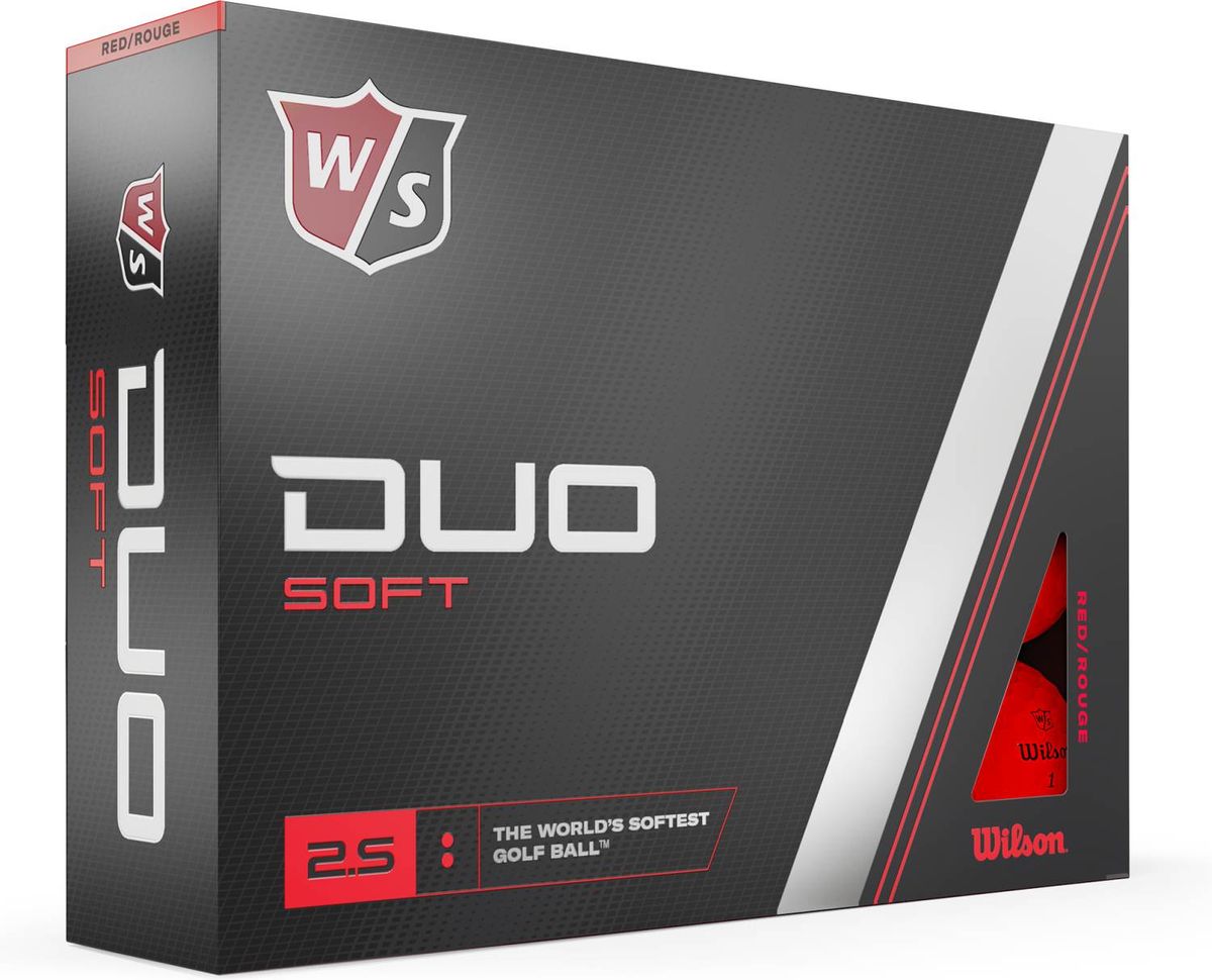 Wilson Staff Duo Soft (2023) Golfbolde - Rød