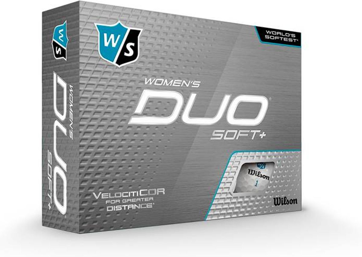 Wilson Staff Duo Soft + Dame Golfbolde - Hvid