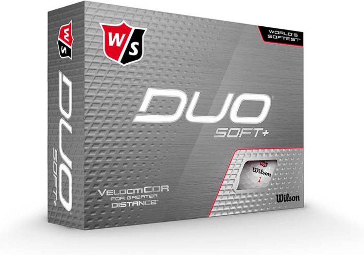 Wilson Staff Duo Soft + Golfbolde - Hvid