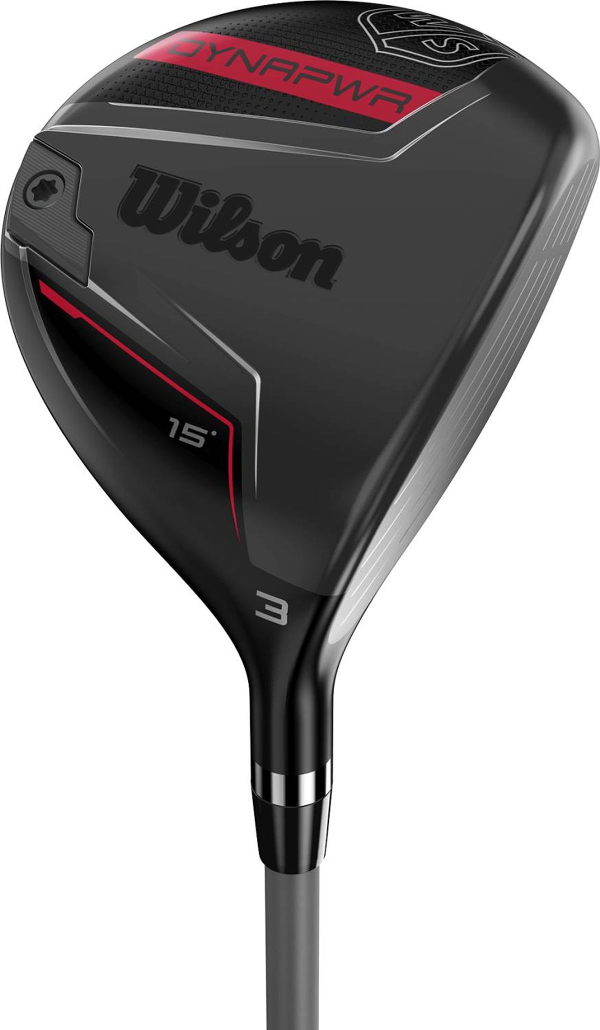 Wilson Staff DYNAPWR Herre Fairwaykølle - Sort - Højre - 15.0° (3 Kølle) - True Temper Project X - HZRDUS Smoke Red RDX 50 Senior 5.0 Grafit