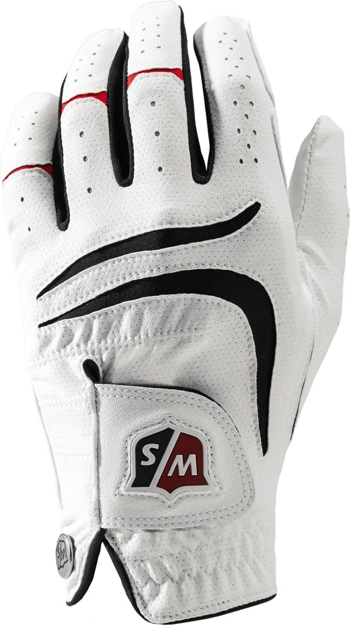 Wilson Staff Grip Plus Syntetisk Herre Golfhandske - Hvid - Venstre - Str. M