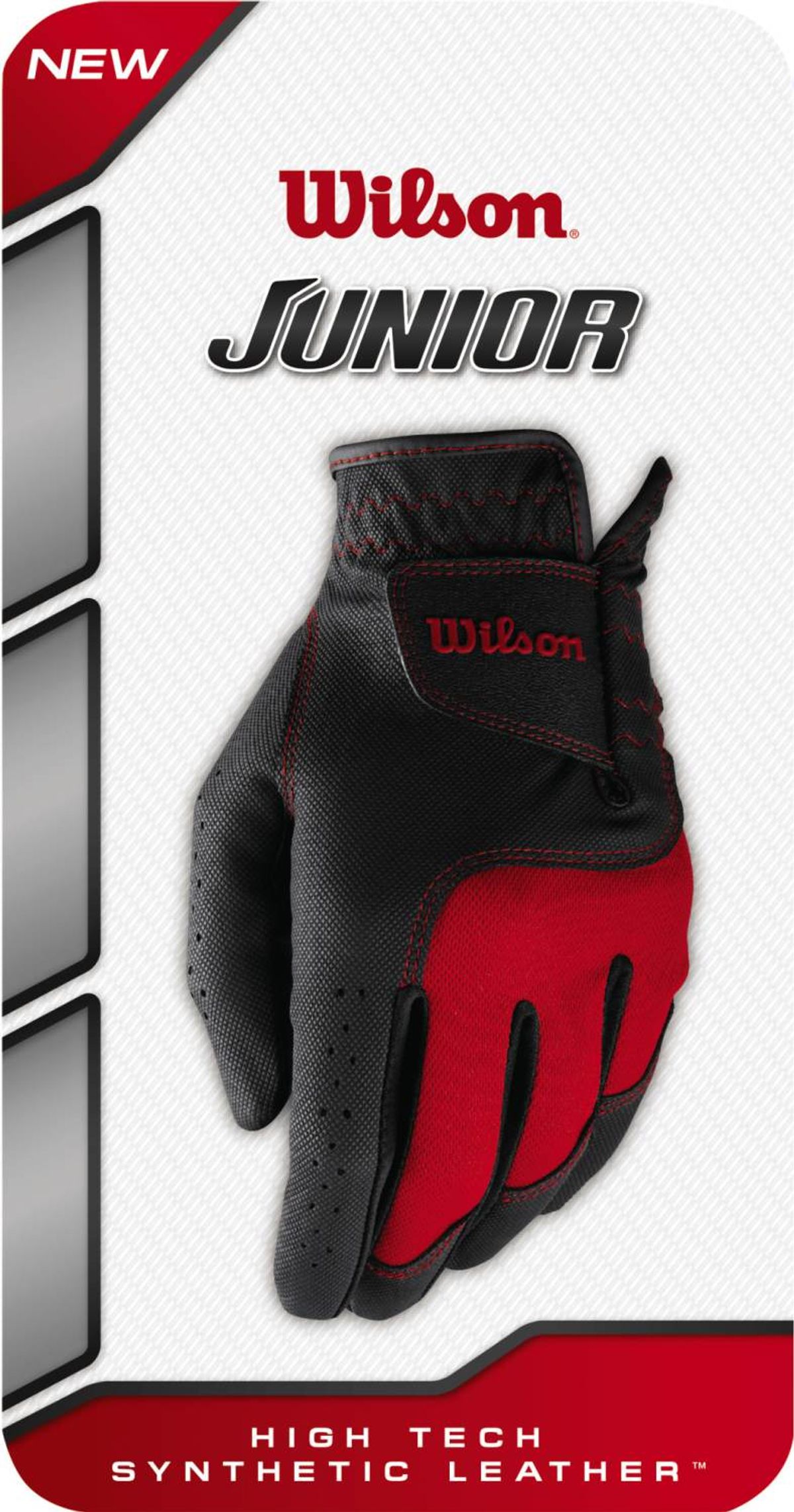 Wilson Staff Junior Syntetisk Junior Golfhandske - Black - Venstre - Str. M