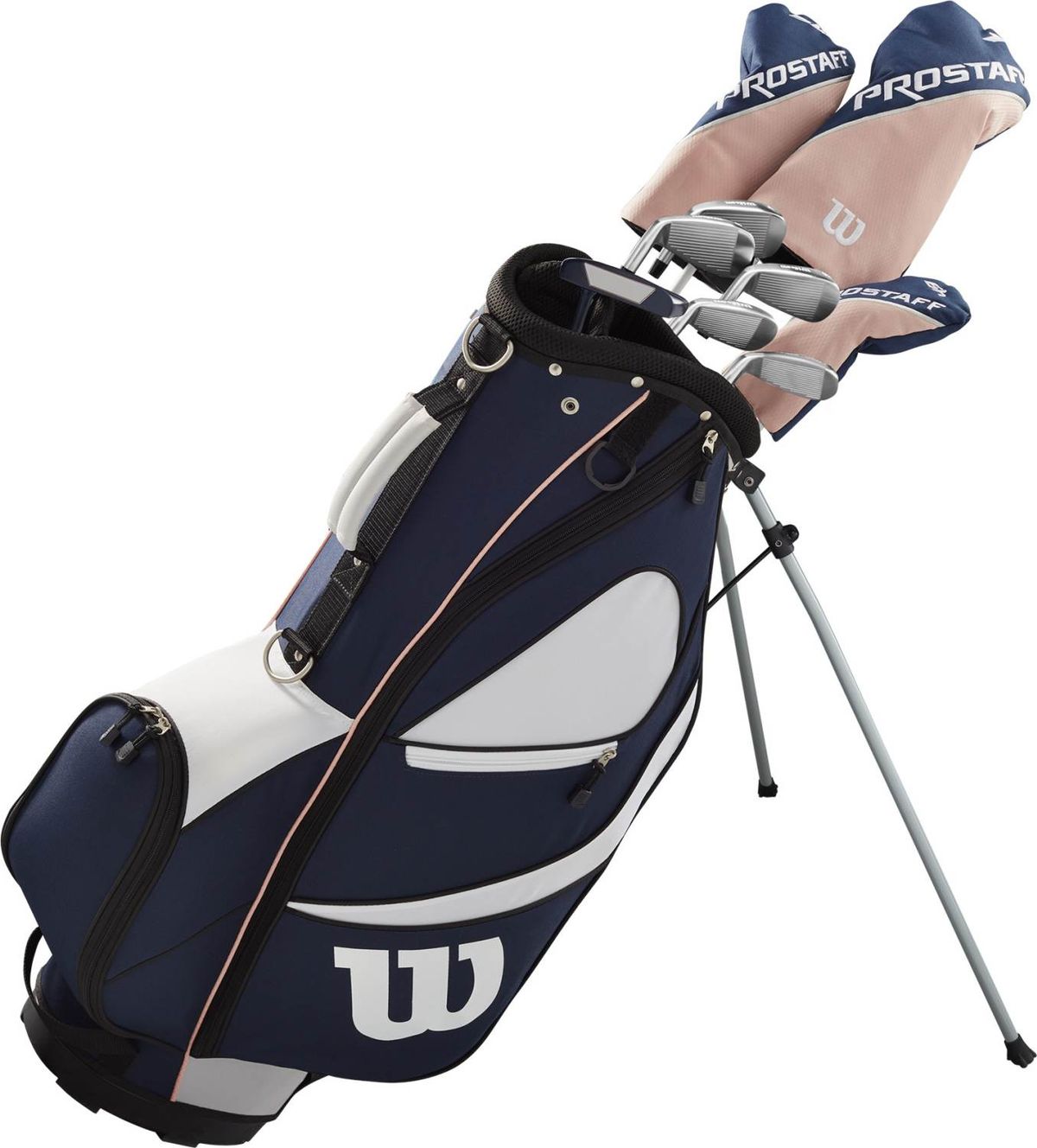 Wilson Staff Pro Staff SGI Dame Golfsæt - Navy/White - Højre - DR, FW, 5H, 7-9, PW, SW, Putter - Wilson Staff Pro Staff SGI Dame Grafit