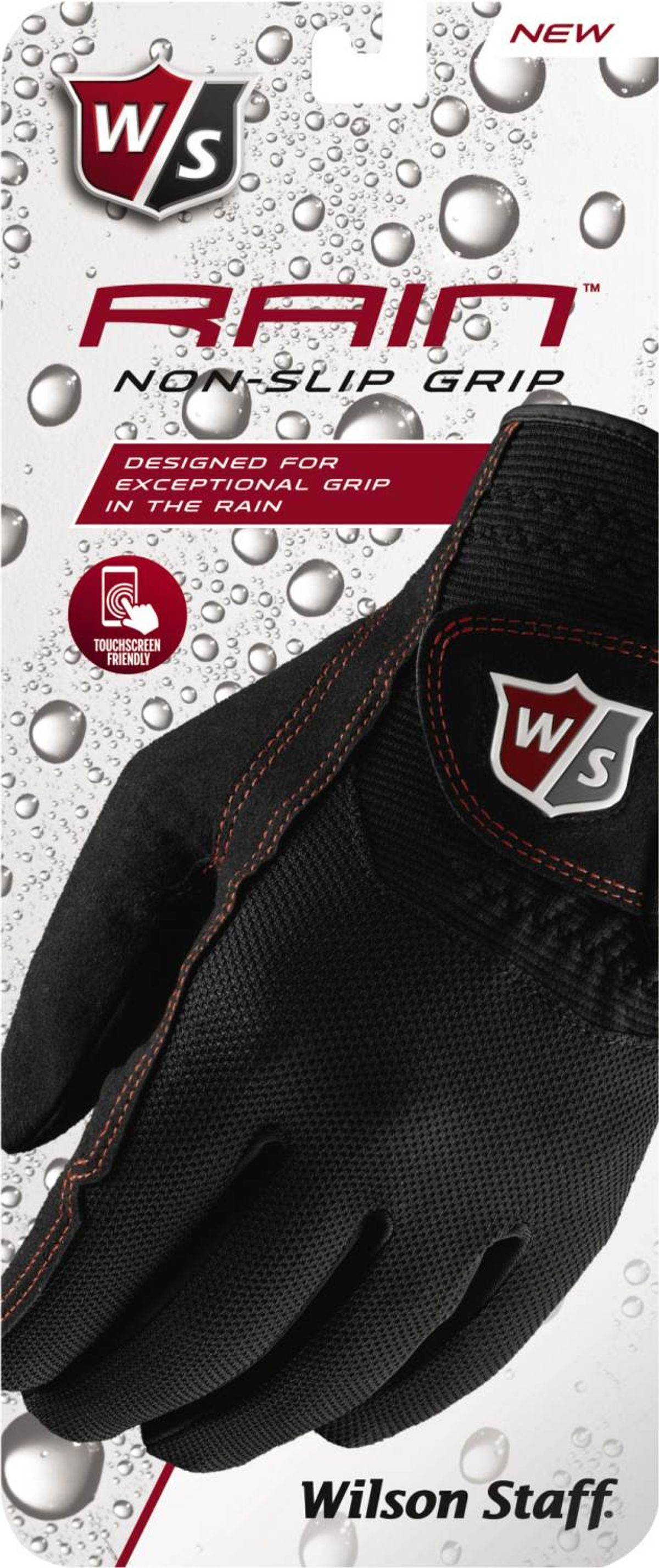 Wilson Staff Rain Regnvejr Dame Golfhandske - Sort - Par - Str. S