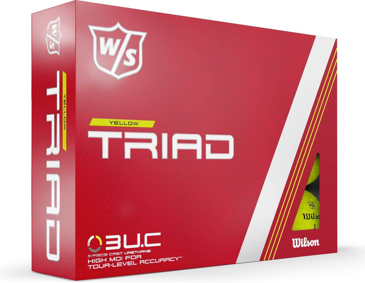 Wilson Staff Triad (2022) Golfbolde - Gul