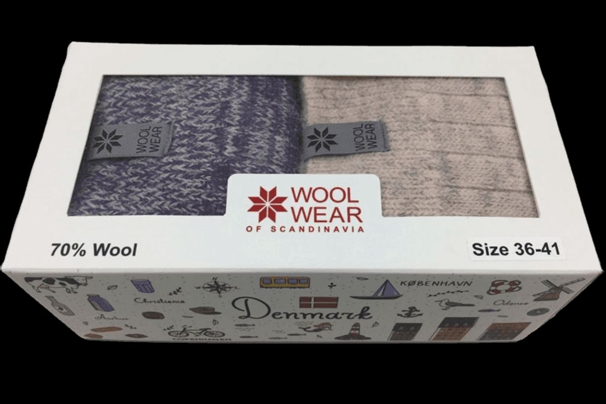 Wool Of Scandinavia Ragsokker 2-pak Giftbox