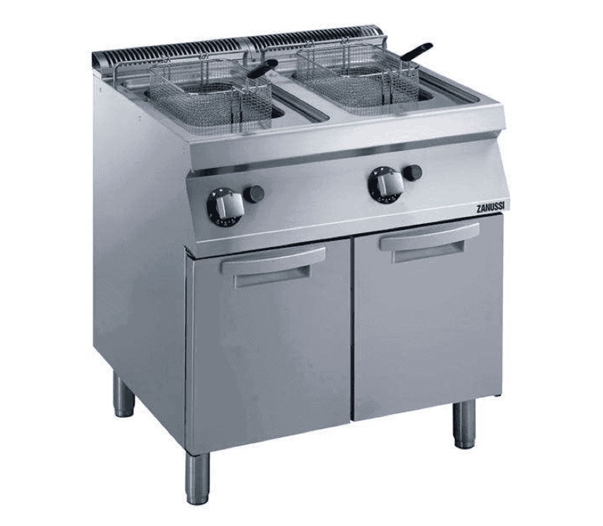 Zanussi dobbelt friture med underskab 2x7 ltr evo 700