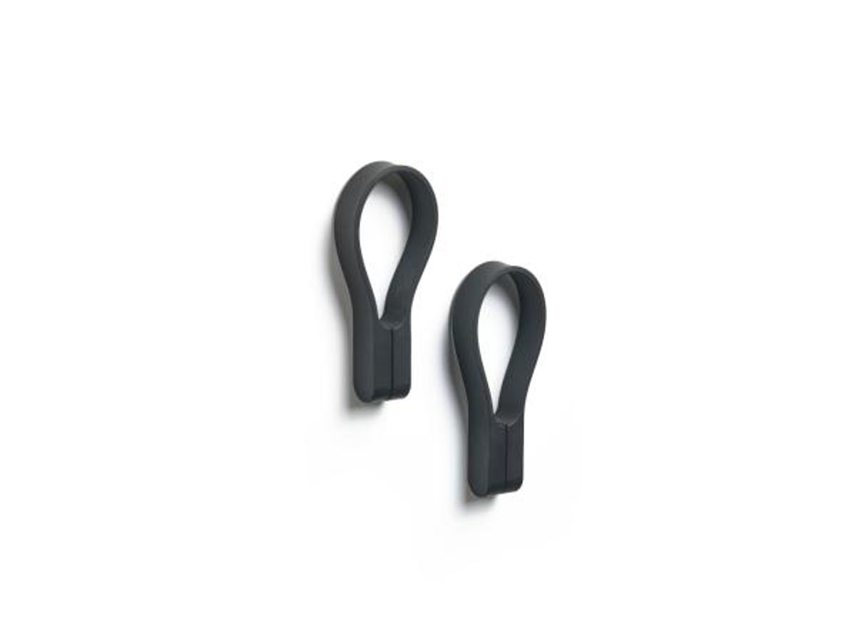 Zone Denmark Loop magnet Håndklædestrop 9 cm 2 stk.-Black