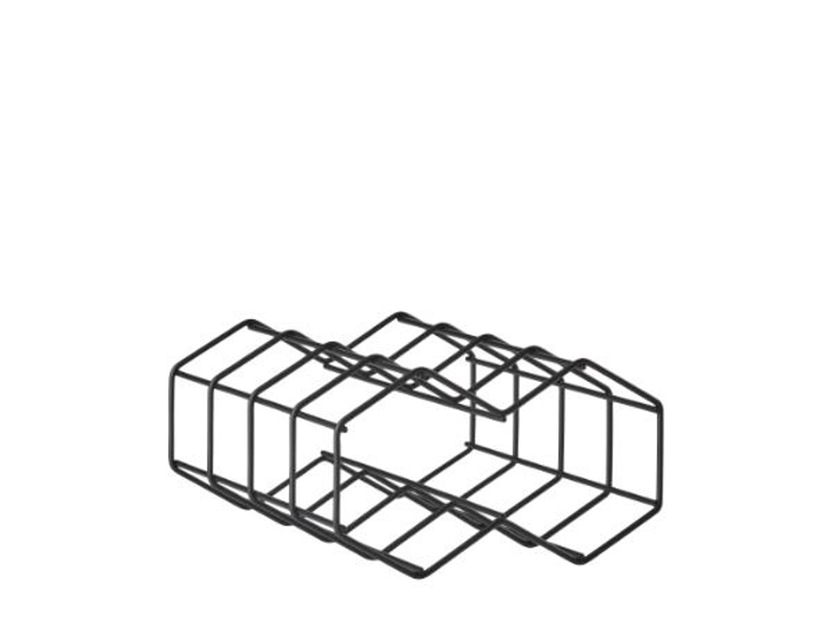 ZONE Denmark - Rocks Vinreol tråd 22,8 x 19,5 x 11,4 cm Sort