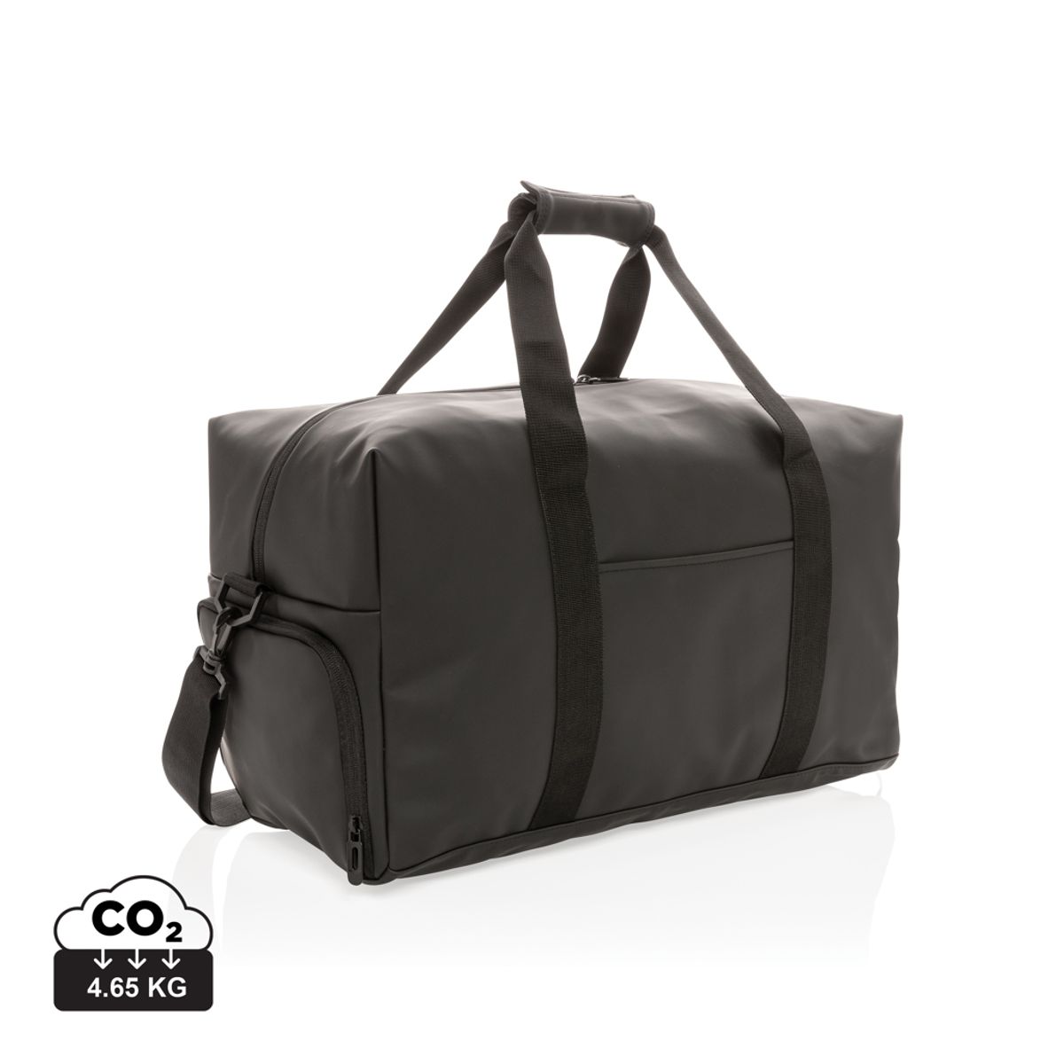 Blød PU Weekend Duffel Taske, Sort