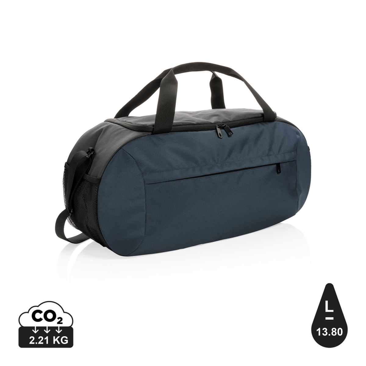 Impact Aware&trade; Rpet Moderne Sports Duffle, Marine blå