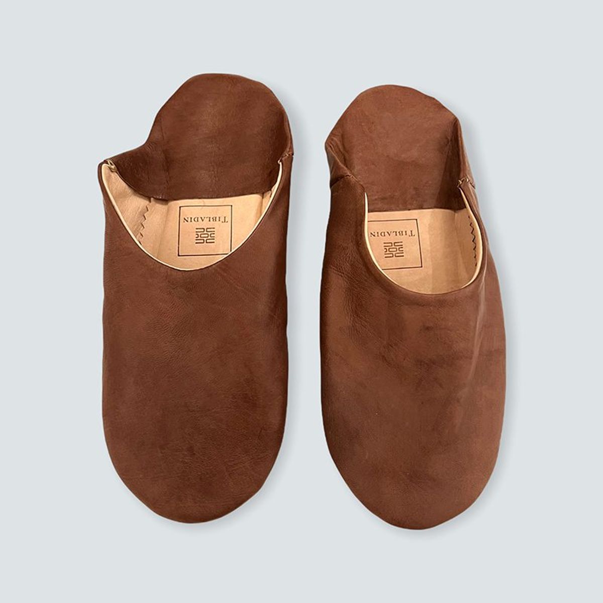 Slippers herre - brun hazelnut - 44