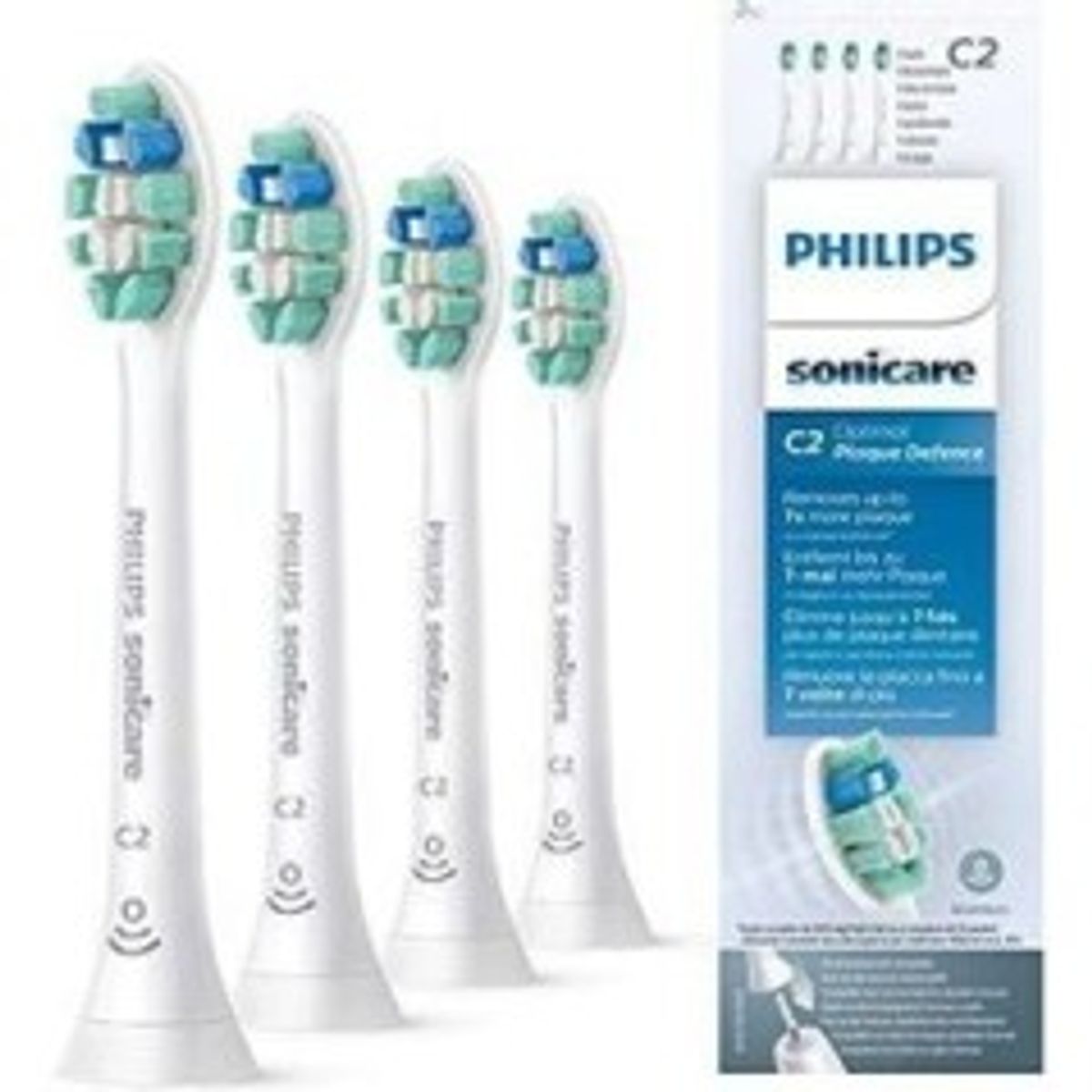 Philips Hvid Ekstra tandbørstehoved HX9024 Optimal Plaque Defence