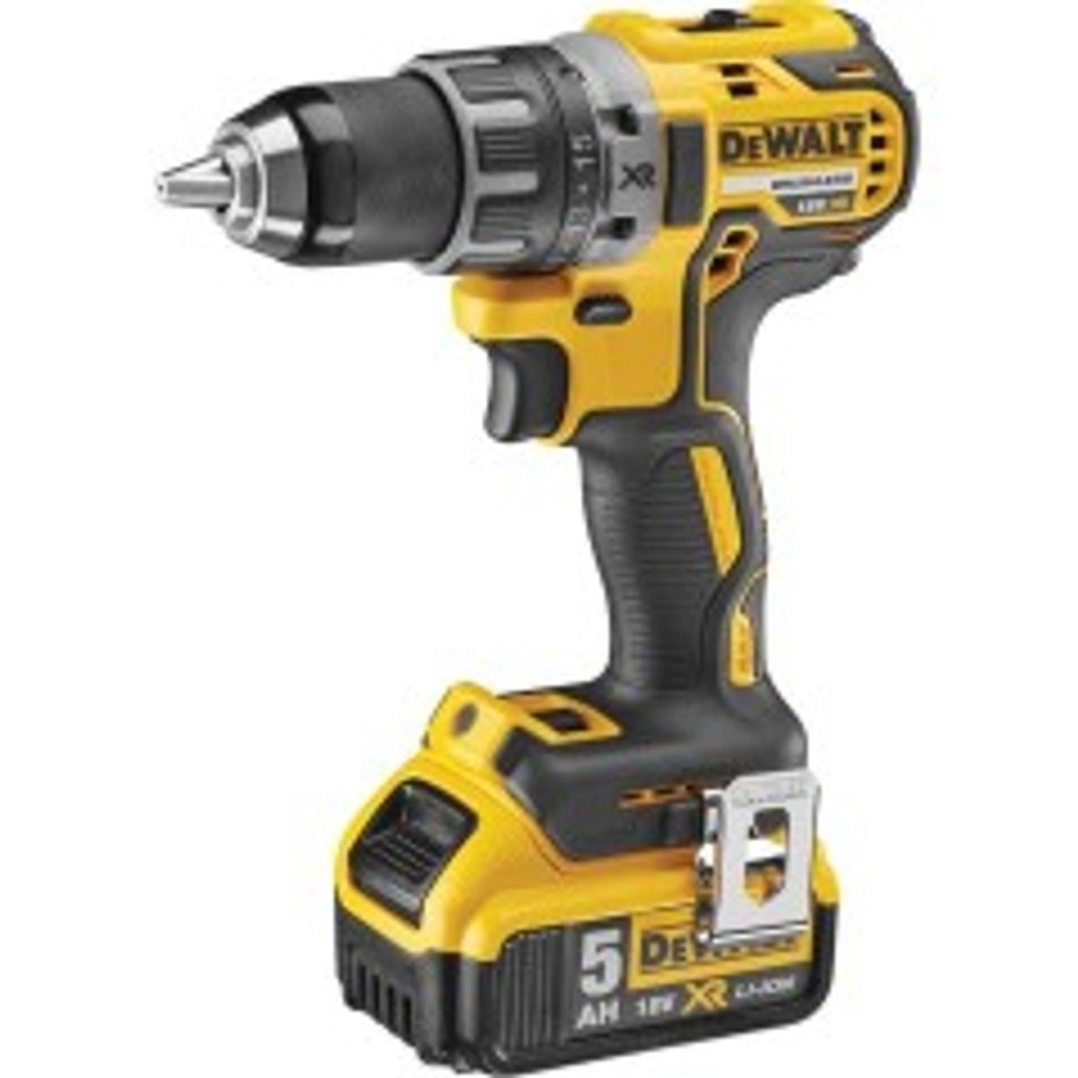 DeWALT DCD791P2-QW Bore-/skruemaskine 2 batterier inkluderet Nøgleløs borepatron