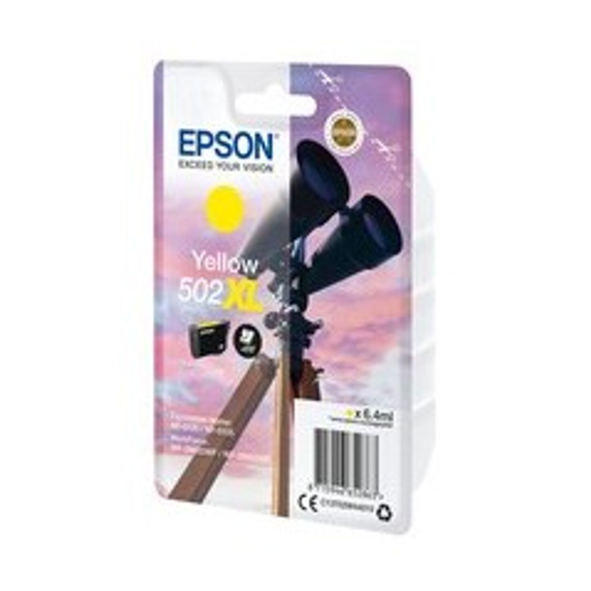 Epson 502XL Gul 470 sider Blæk C13T02W44010