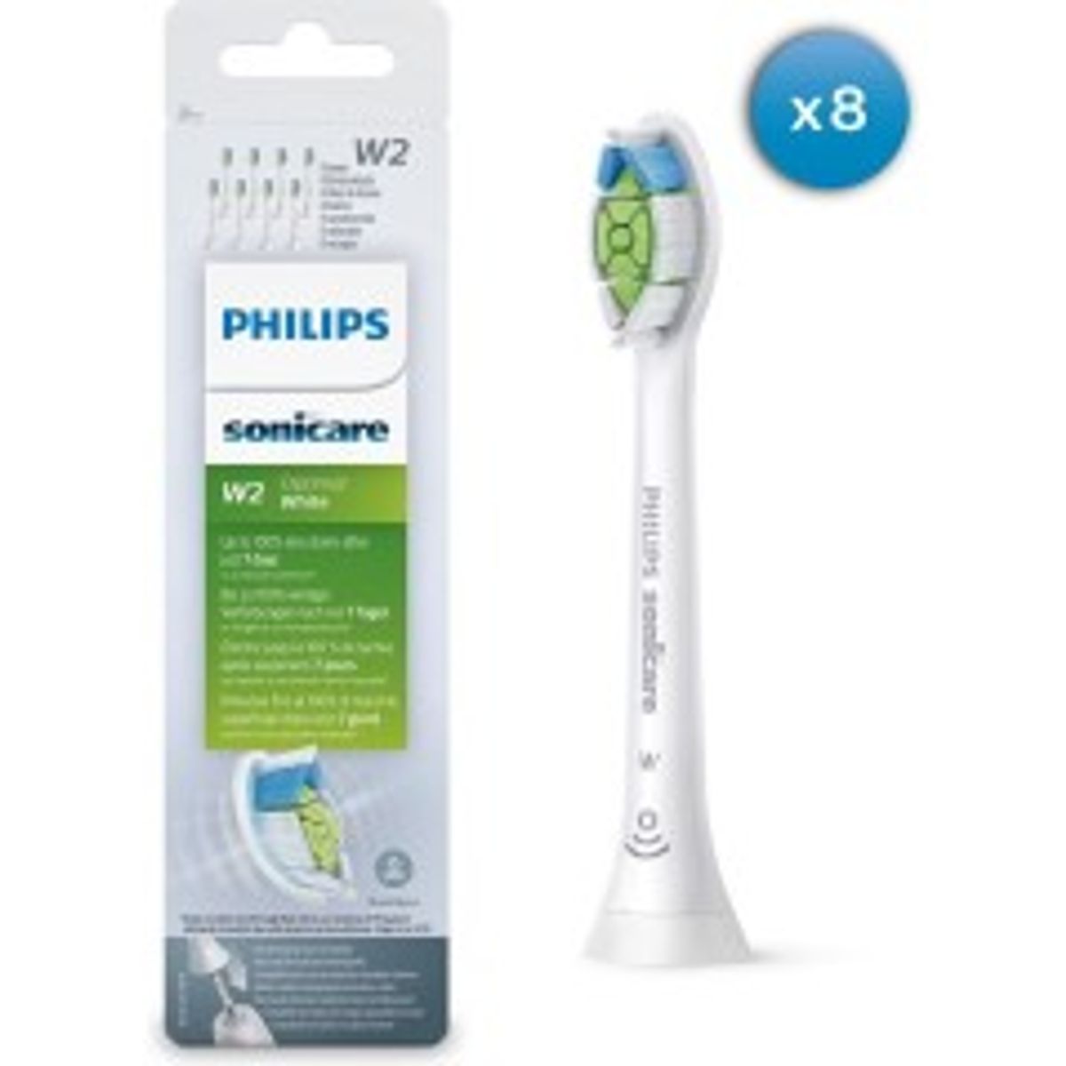 Philips Hvid Ekstra tandbørstehoved HX6068 White