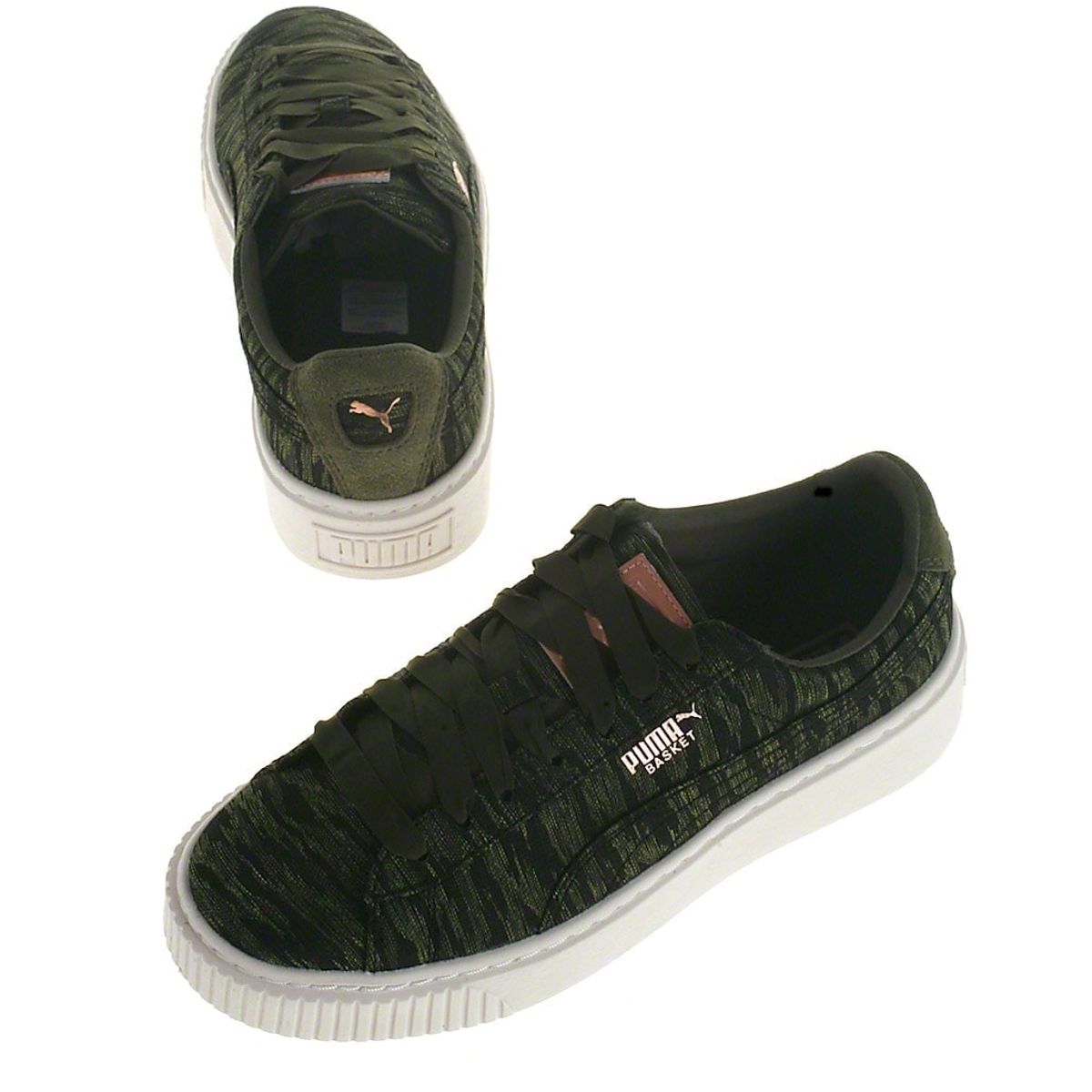 Puma sneakers, army, Basket Platform - 38+ - 38