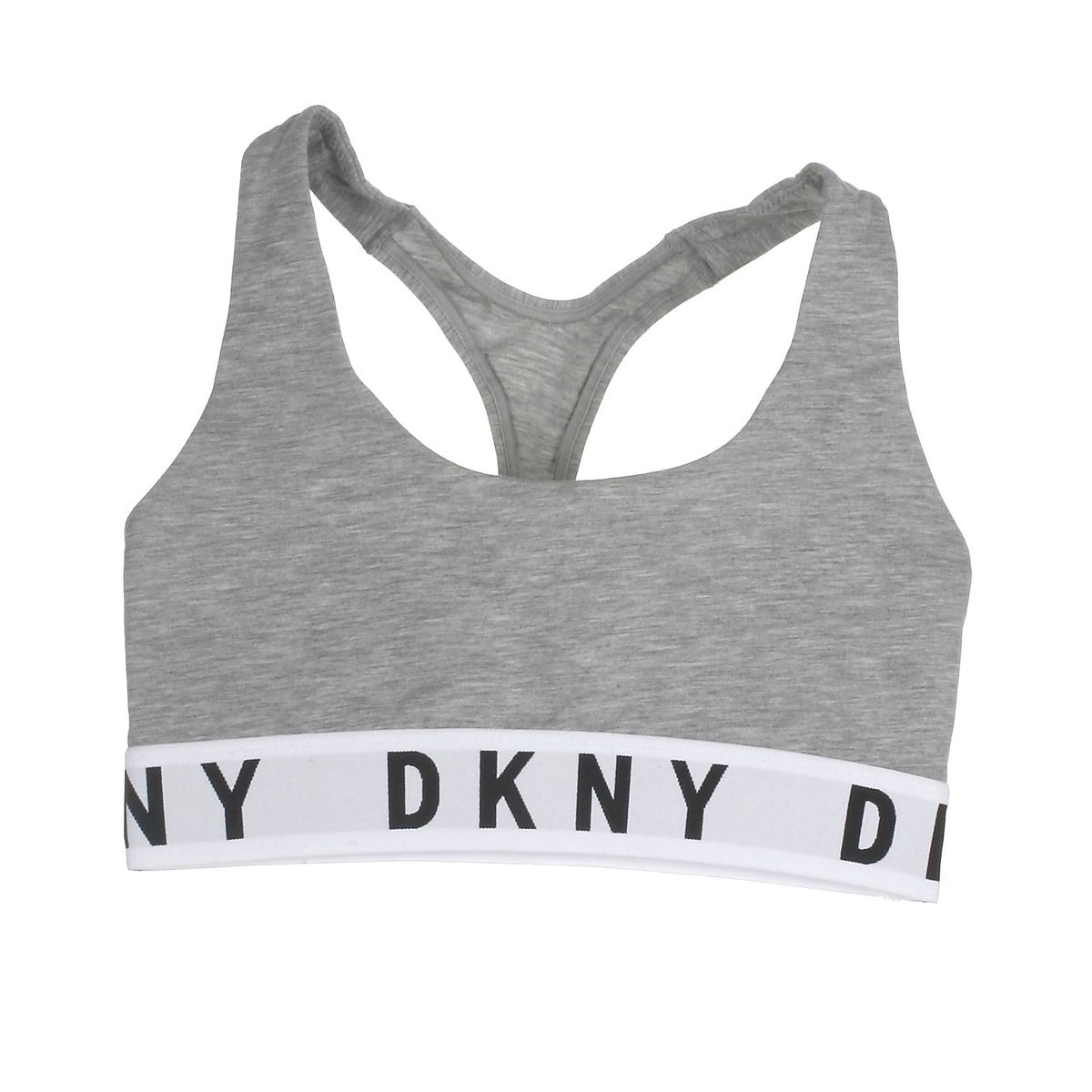 DKNY bralette, Boyfriend racerback, greyheather - 188 - L+ - 40