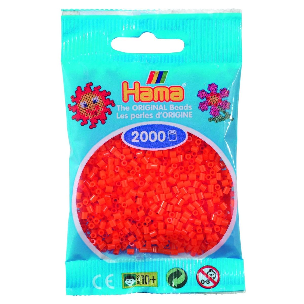 Hama Mini Perler 2.000 stk orange - Mini (501-04)