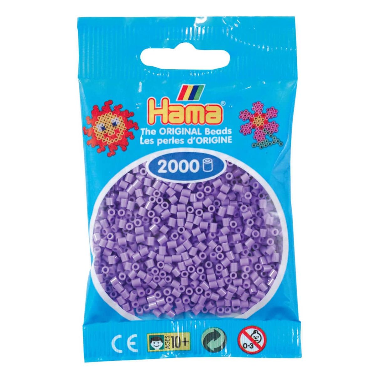 Hama Mini Perler 2.000 stk pastel lilla - Mini (501-45)