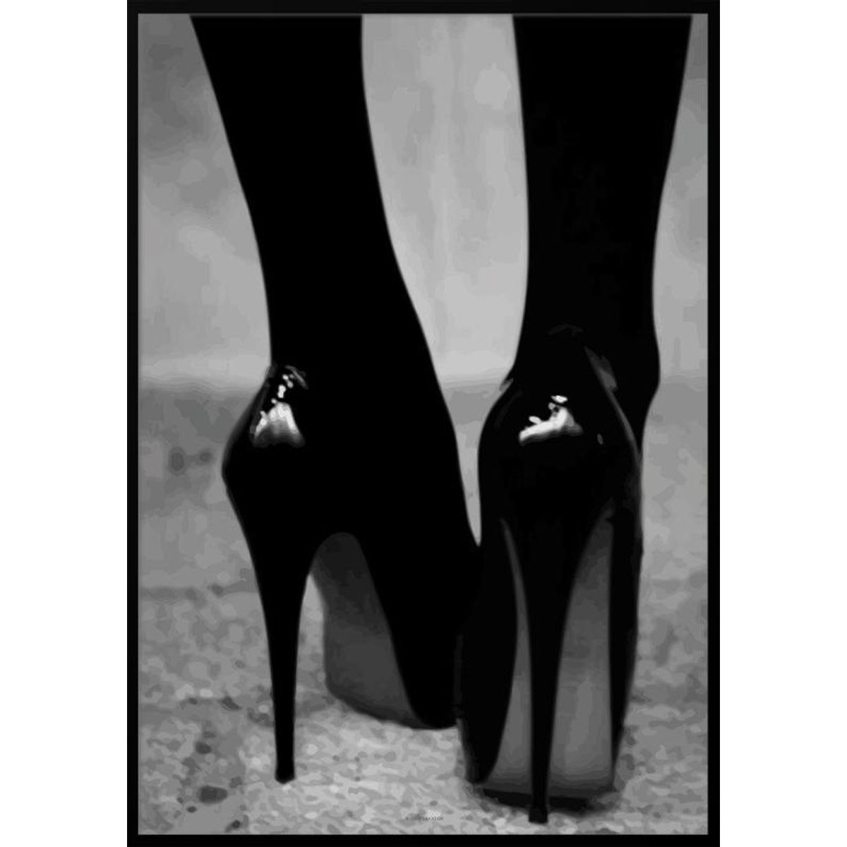 Grafisk plakat - Black Stilettoes