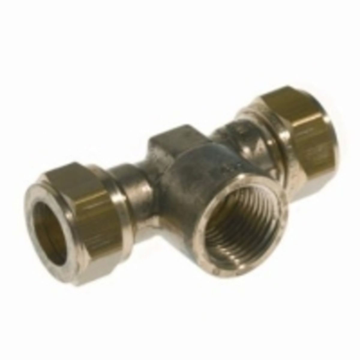 Tee 18- 3/4 -18 MM Med muffe Kompressions Fittings