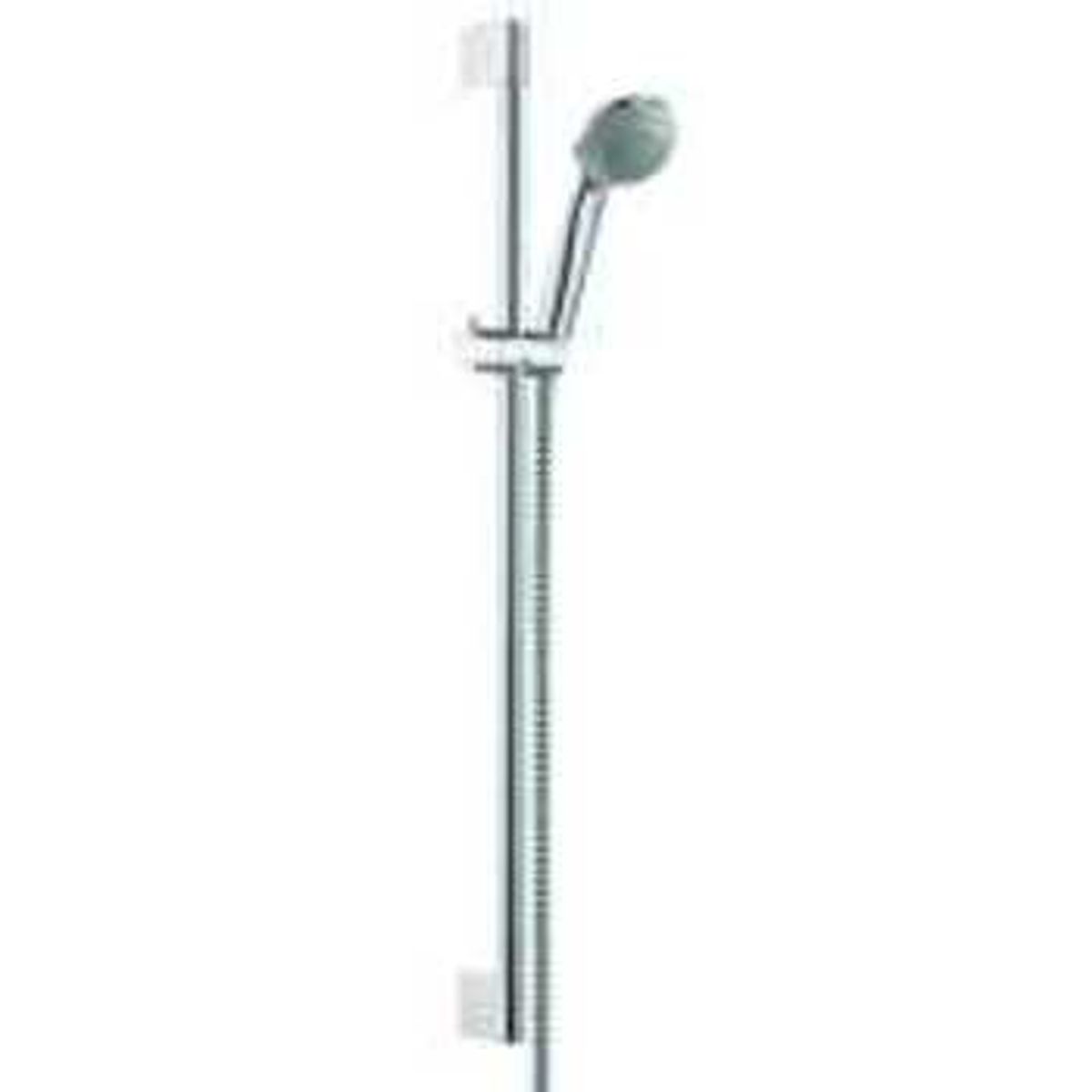 Hansgrohe Crometta 85 Vario brusersæt Forkromet bruser, 1,6m bruseslange og Unica C 65cm brusestang